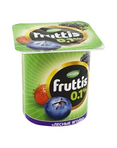 Йогуртный продукт легкий ананас дыня лесные ягоды 0 1 110 г Fruttis