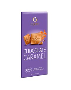 Шоколад белый карамельный Caramel 3 шт по 90 г O`zera