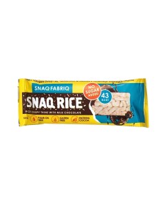 Хлебцы Snaq Rice хрустящие рисовые с молочным шоколадом 10 г Snaq fabriq