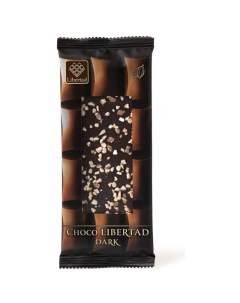 Шоколад темный с жареным миндалем 80 г х 4 шт Libertad