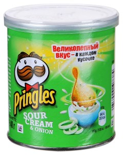 Чипсы сметана и лук 40 г Pringles