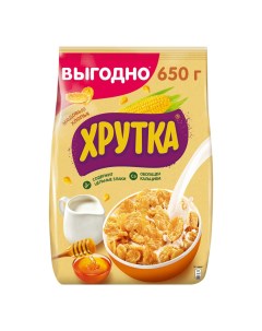 Сухой завтрак хлопья медовые 650 г Хрутка