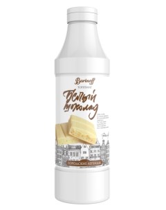 Топпинг Белый Шоколад 1 кг Для кофе мороженого и десертов Barinoff
