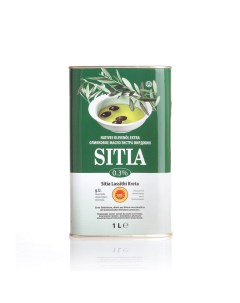 Масло оливковое Extra Virgin 0 3 проц P D O 1л Sitia