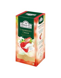 Чай черный Strawberry Cream 25 пакетов 40 г Ahmad tea