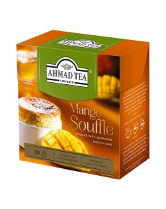 Чай Ahmad Mango Souffle зеленый с добавками 20 пирамидок Ahmad tea
