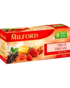 Чай Fruit dream фруктовый с ароматом клубники и малины Милфорд