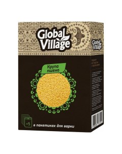 Пшено шлифованное в пакетиках 80 г х 5 шт Global village