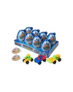 Яйцо MAXI для мальчиков с игрушкой шоколадно молочной пастой и печньем 30 г 8 шт Шокоприз