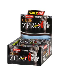 Батончики Cube ZERO 50 г 20 шт вкус дюшес Power pro