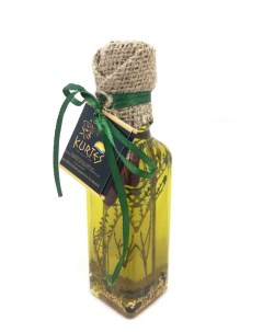 Оливковое масло Extra virgin PDO пикантное с чабрецом и специями 100 мл Kurtes
