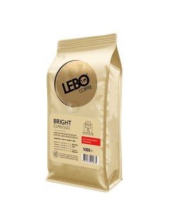 Кофе в зернах espresso craft bright арабика 1 кг Lebo