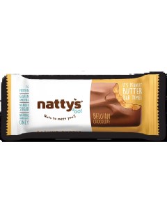 Батончик шоколадный Go Peanut с арахисовой пастой в молочном шоколаде 45 г Nattys