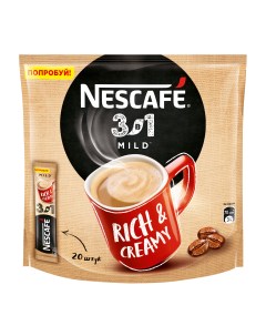 Напиток 3в1 кофейный мягкий растворимый 14 5 г 20 штук Nescafe