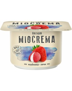Йогурт ложковый клубника личи 2 5 БЗМЖ 125 г Miocrema
