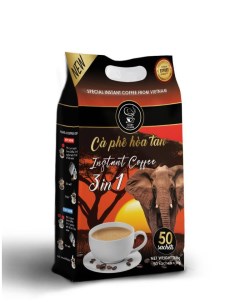 Растворимый кофе 3 в 1 вьетнамский 50 пакетиков по 16г Ivory coffee
