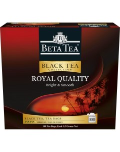Чай Royal quality черный мелколистовой 100 пакетиков Beta tea
