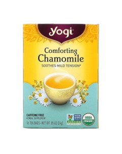 Чай в пакетиках Comforting Chamomile Успокаивающая ромашка 16 пакетиков Yogi tea