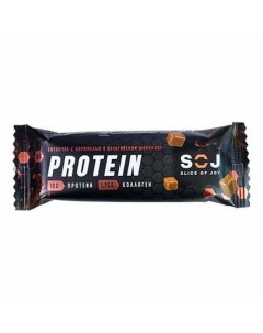 Батончик Protein SOJ протеиновый с соленой карамелью 50 г Slice of joy