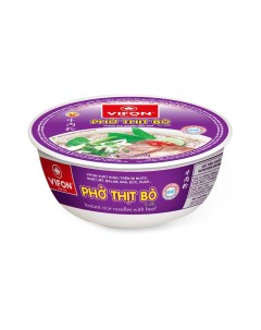 Рисовая Лапша Pho Bo быстрого приготовления с кусочками говядины 70 г 12 шт Vifon