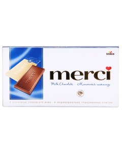 Шоколад Merci молочный 100г Германия Storck