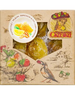 Мармелад Мед лимон грецкий орех 300 г Мармеладная сказка