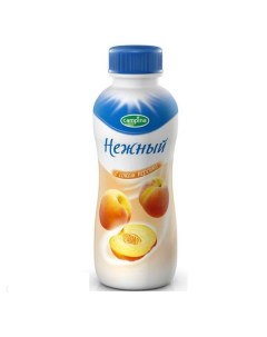 Напиток йогуртный Нежный пастеризованный с соком персика 0 1 420 г Campina