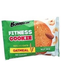Овсяное печенье Fitness Cookie 40g Ореховый микс 40 г Bombbar