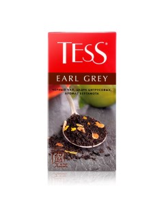 Чай чёрный Earl Grey 25 пакетиков Tess