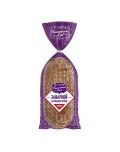 Хлеб серый Заварной пшенично ржаной солод 350 г Аладушкин