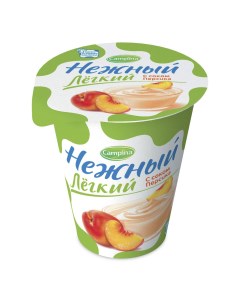 Йогуртный продукт Нежный Легкий с соком персика 0 1 320 г Campina