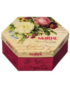 Чай MAITRE de The Мэтр Цветы АССОРТИ 12 вкусов 60 пакетиков в конвертах 120 г баж 082 Maitre de sucre