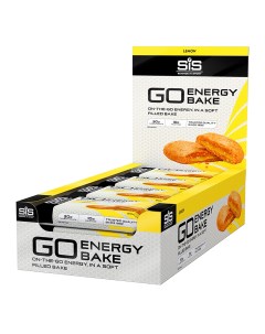Углеводный энергетический батончик с начинкой GO Energy BAKE упаковка 12шт по 50г Лимон Sis