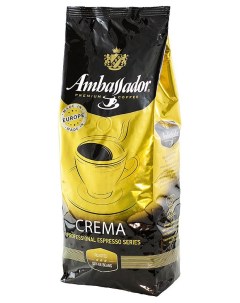 Кофе в зернах crema 1 кг Ambassador