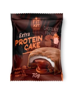 Печенье Extra Protein Cake 24 70 г 24 шт chocolate fondant Fit kit