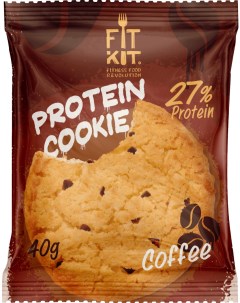 Печенье Protein Cookie 24 40 г 24 шт кофе Fit kit