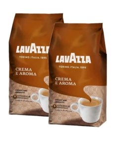 Кофе в зернах Lavazza Crema e Aroma 1 кг 2 шт Nobrand