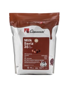 Молочный шоколад Carma Milk Seriz 35 какао 1 5 кг Nobrand