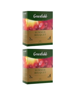 Чай травяной Summer Bouquet 2 упаковки по 100 пакетиков Greenfield