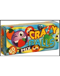 Драже разноцветное Crazy balls Mix 60 шт Nobrand