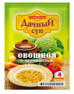Суп Русский Продукт овощной с вермишелью варочный 60 г Дачный