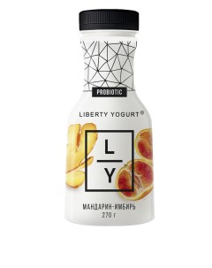 Йогурт питьевой мандарин имбирь 2 270 г Liberty yogurt