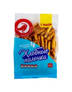 Хлебные палочки с маком 200 г Ашан красная птица