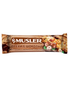 Батончик мюсли 30 гр Орешки шоколад Musler