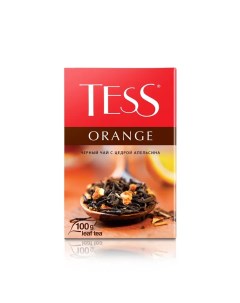 Чай чёрный Orange листовой с цедрой апельсина 100 г Tess