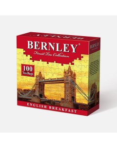 Чай черный English breakfast чёрный 100 пакетиков Bernley