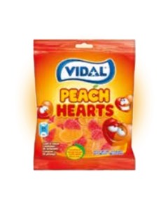 Мармелад Персиковые сердечки 100 гр Упаковка 14 шт Vidal