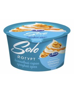 Йогурт кленовый сироп грецкий орех 4 2 130 г Ecomilk.solo
