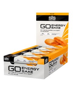 Углеводный энергетический батончик с начинкой GO Energy BAKE 12шт по 50г Апельсин Sis