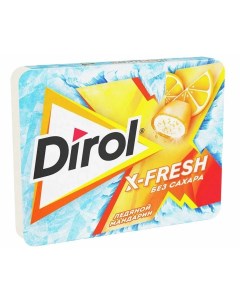 Жевательная резинка x fresh ледяной мандарин 16 г Dirol